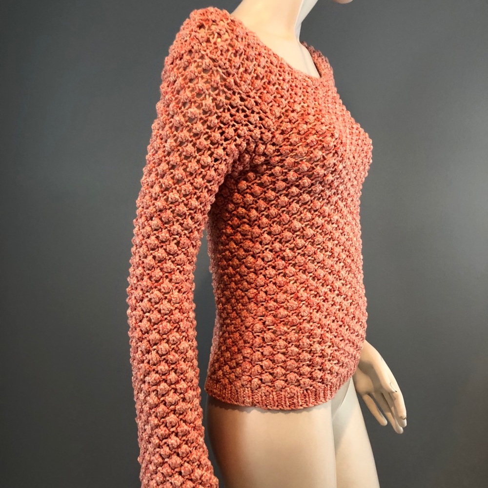 NWT Aiko Orange Knit Sweater Size XS - Picture 12 of 16